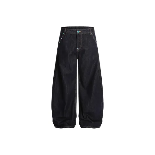 PANDA ADEVIL Черный Унисекс Джинсы