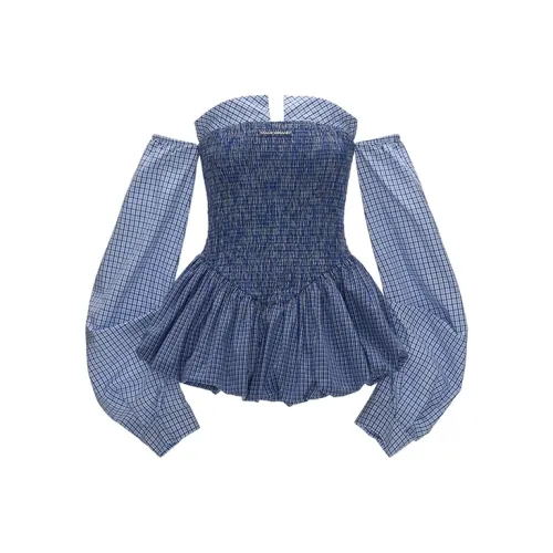 MOONCORE Без бретелек Топ Короткая Юбка Женская