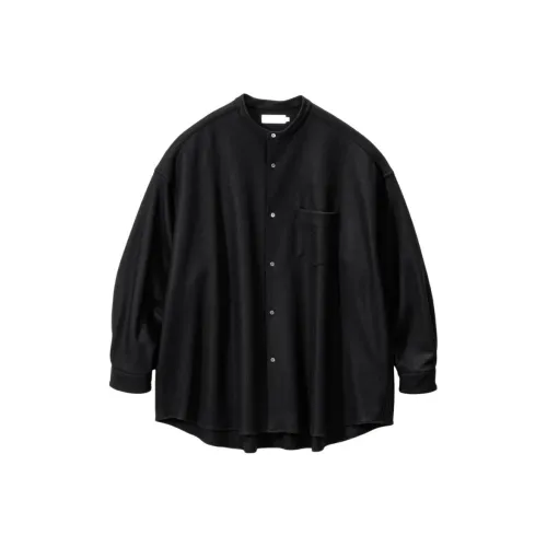 Graphpaper FW25 Шерсть Гладкая Фланель OVERSIZED Полоска Ожерелье-чокер Рубашка Унисекс