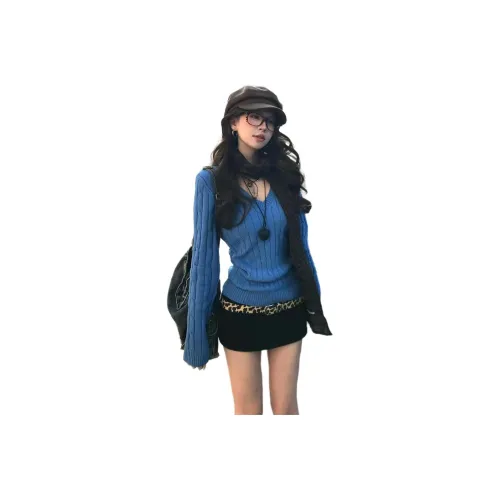 MUCCHIC Синий Женский Трикотаж