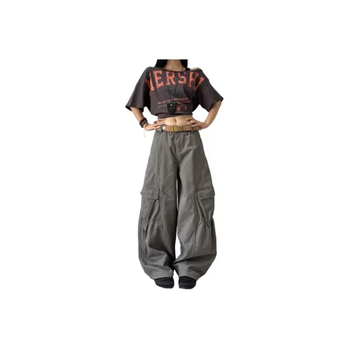 CASTLE WOODS Серый Зеленый Женские Джинсы