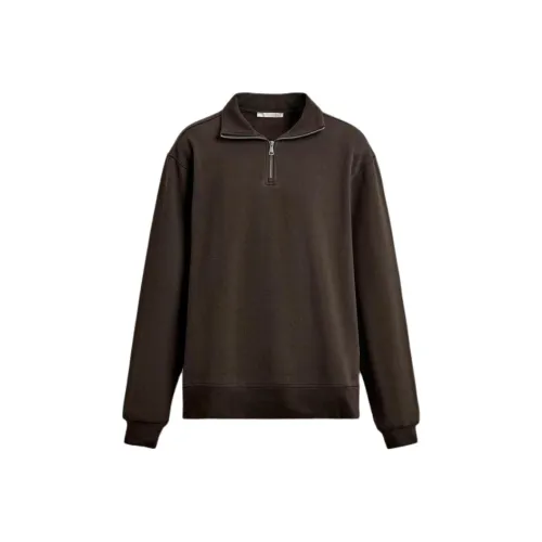 ZARA Коричневый Мужской Свитшот