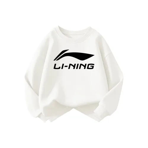 LINING YOUNG Свитшот Стандартный Белый Детский