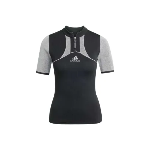 Adidas EQT Черный Серый Женские T-рубашки