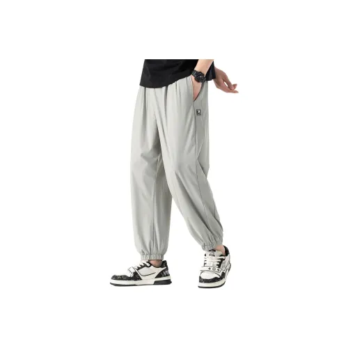 CCAABB Light Gray Men's Casual Pants CCAABB Светло-серые мужские повседневные штаны