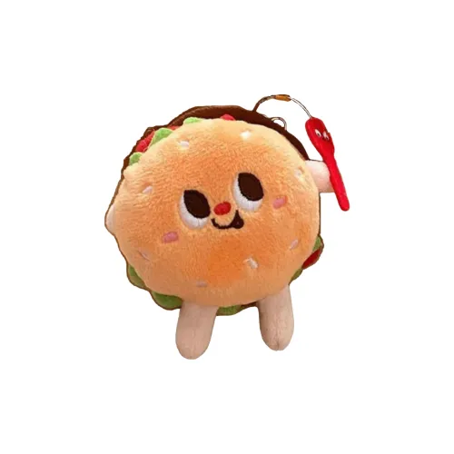 Lionf Adorable Милый Картофель фри и гамбургер Плюшевый Брелок 8 см Высокий