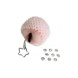 Розовый, яблоко, подвеска + пена, сетка + случайный, сжатие, 1 размер