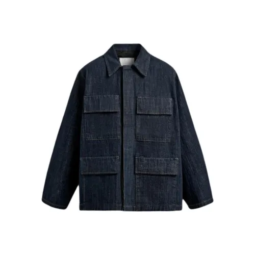 ZARA Индиго Мужские Джинсовые Куртки