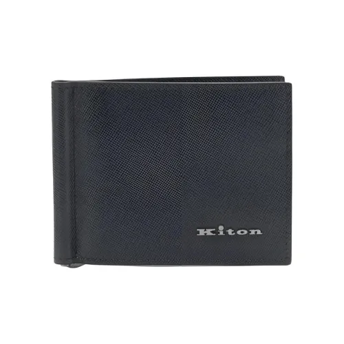 KITON Кожа Держатель для карт Мужской Черный