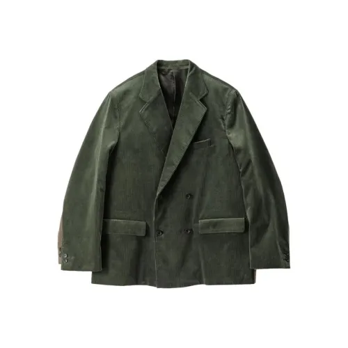 Graphpaper FW25 Suvin Вельвет Компактный Плечо Двойной Куртка Куртки Пальто Мужской