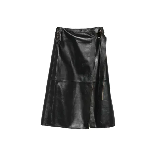 CALVIN KLEIN Кожа Длинная Юбка Женская