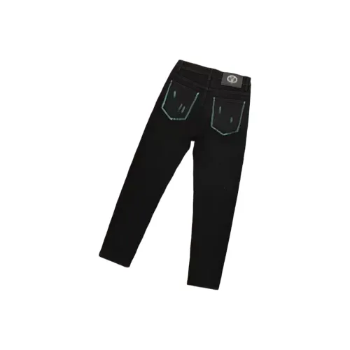 CAT'S PAW Черный Унисекс Джинсы