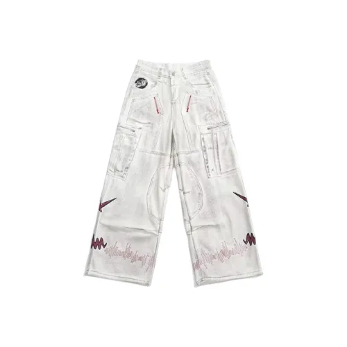 THINGYLAB Белый Мужской Джинсы