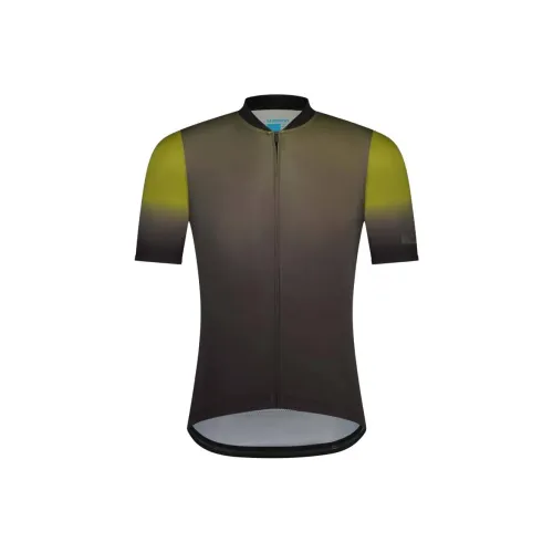 SHIMANO Коричнево-желтая мужская велосипедная одежда
