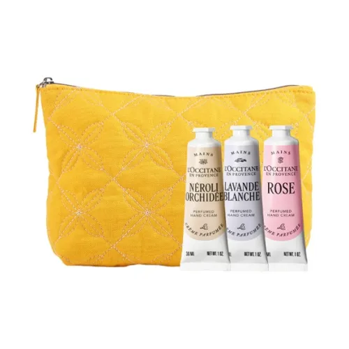 LOCCITANE Нероли Орхидея Лаванда Розовый Крем для рук Увлажняющий и Успокаивающий Четырехкомпонентный набор