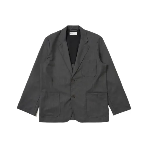 Universal Works Угольный костюм для путешествий двупуговая куртка деловой костюм мужской