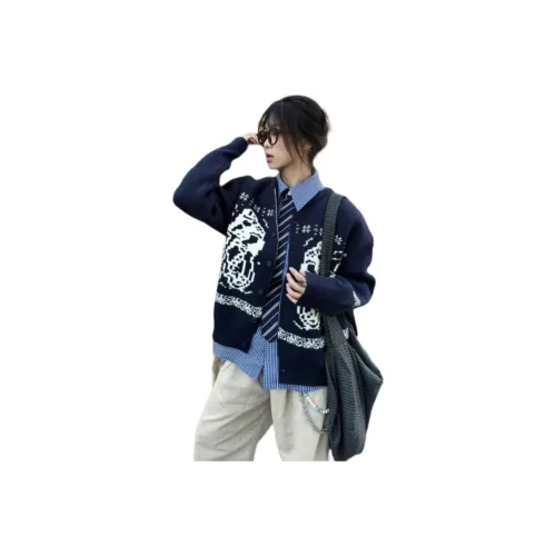 BEAR UNION Темно-синий Унисекс Трикотаж