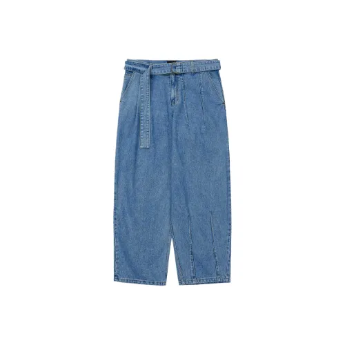 AJOBYAJO Небесно-голубой Мужской Джинсы