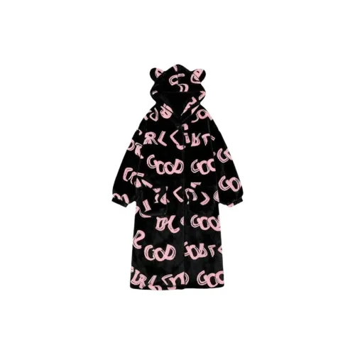 WANANNI Черный Женские Банные халаты