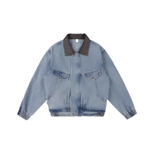 YOFVV Blue Men's Jackets YOFVV Синий Мужские Куртки