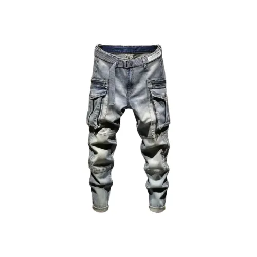 CAT'S PAW Синий Унисекс Джинсы