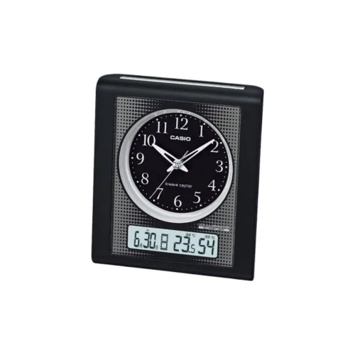 CASIO Радиоконтролируемый Механизм Смола Будильник Унисекс Черный