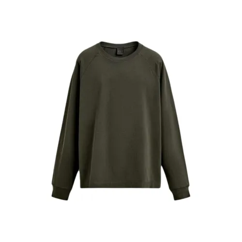 ZARA Выстиранные Зеленые Мужские T-Рубашки