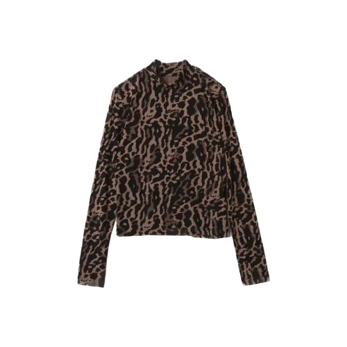 nike Черный коричневый Женские T-рубашки