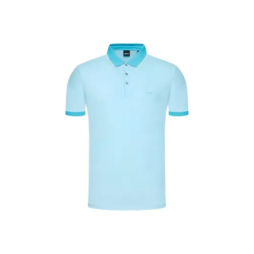 Hugo Boss Мужская поло синего цвета