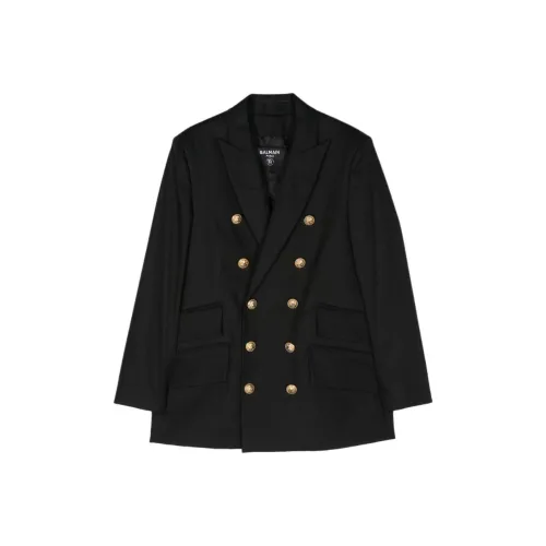 BALMAIN Бизнес-костюм Пальто SS24 Черный Детский