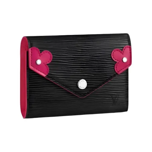 LOUIS VUITTON Victorine Epi Коровья кожа Victoria Кошелек Стандартный Женский Черный