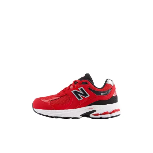 New Balance NB 2002 Амортизация Дышащий Поддерживающий Низкий Топ Детские Беговые Кроссовки Красный Черный Унисекс