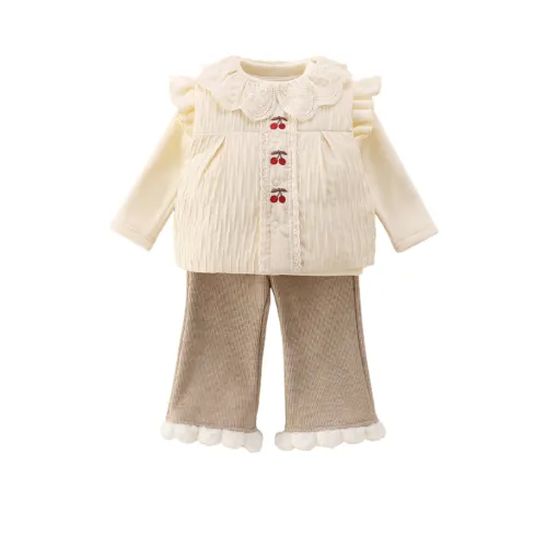 GOYN Комплект одежды Экрю Базовый слой + Экрю Майка + Хаки Низ Малыш Повседневная спортивная одежда