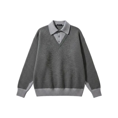 BANKONGSHAN Серый Унисекс Трикотаж