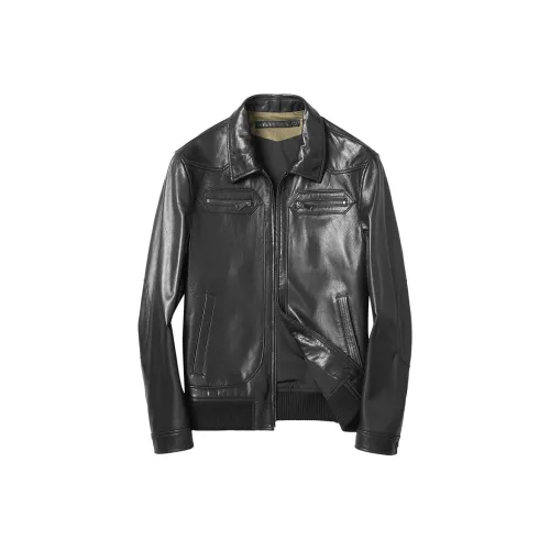 JIMU Натуральная кожа Мужская куртка Мужская