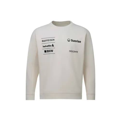 DESCENTE Спортивный Повседневный Вязаный Ткань Свитшоты Мужской