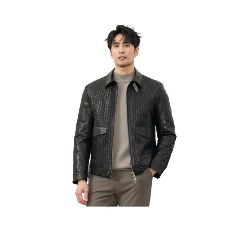 JIMU Натуральная кожа Мужская куртка Мужская