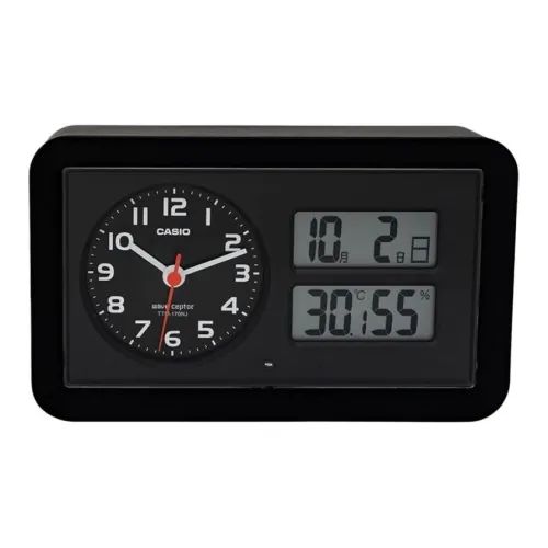 CASIO Радиоконтролируемый Механизм Смола Будильник Унисекс Черный