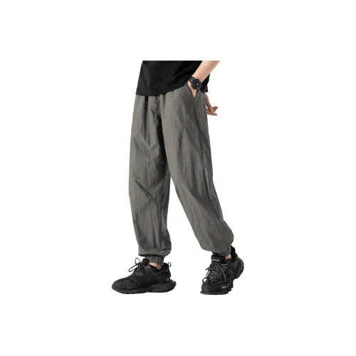 CCAABB Космический серый Мужские Повседневные Брюки