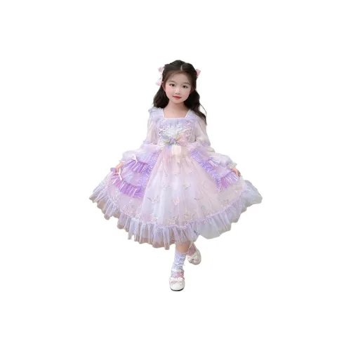 Your Royal Highness Розово-фиолетовые Платья для девочек