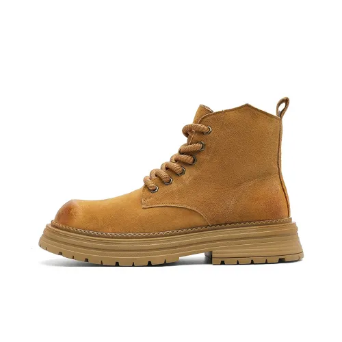 ZHENRAN Мягкая кожа Рабочие ботинки Мартин Boot Мужской