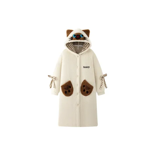 Gongdie Абрикос Женские Банные халаты