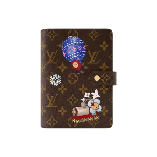 LOUIS VUITTON Монограмма Покрытый холст Защитный чехол Средний размер Унисекс Коричневый