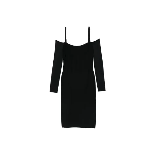 Mugler Длинное платье с длинными рукавами женское