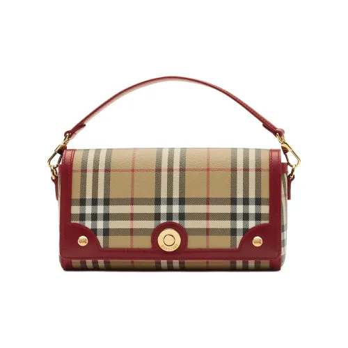 Burberry Note Полиуретан Сумка Маленькая Женская Архив Бежевый и Каменный Красный