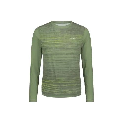 SHIMANO Светло-зеленые Мужские T-рубашки