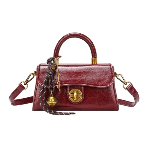 SMILE FOCUS Microfiber Synthetic Leather Bag Women's Burgundy