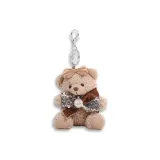 Коричневый бант, жемчужный, медвежонок