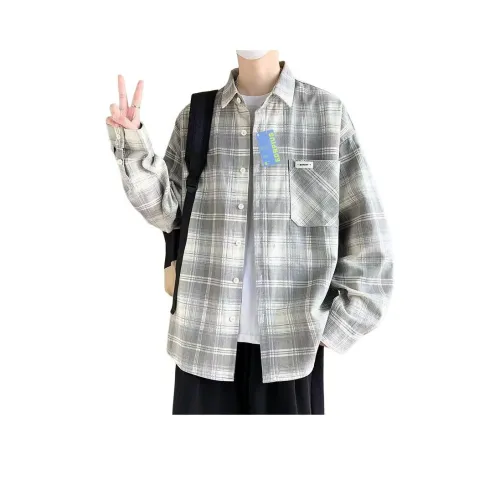 EDRPIUS Длинный рукав рубашка унисекс