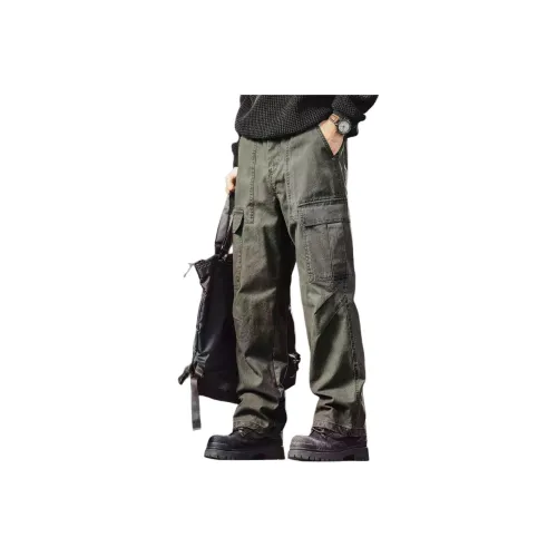 GELANLU Осенние Карго Брюки Прямой крой Унисекс